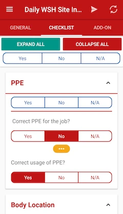 InSight QSE mobile app screen 4
